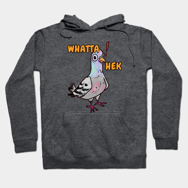 What the heck funny shocked pigeon Hoodie by BibekM